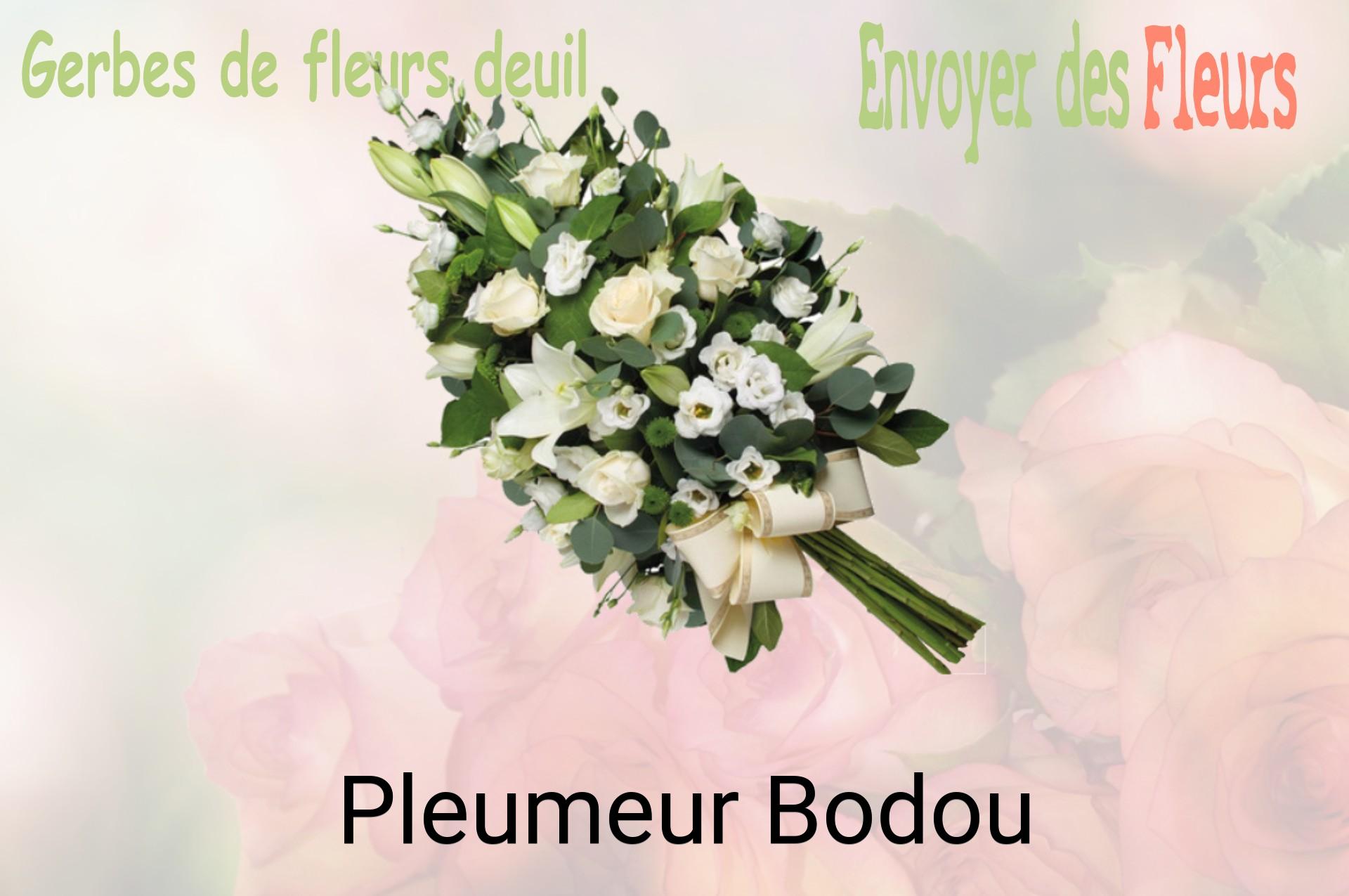 Gerbe de fleurs de deuil livrée à Pleumeur-Bodou